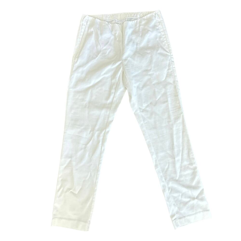 J.Jill Essentials white dress up slip on pants sz 2 Petite NWT